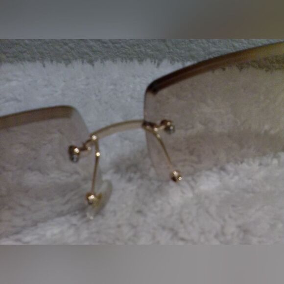 Charlotte Vibes Clear Lens Fashion Glasses - Gold Frame” - Picture 4 of 6
